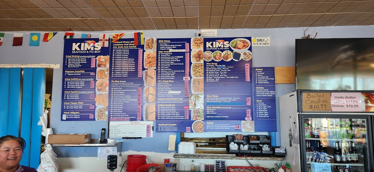 Kim’s Seafood & Po-Boy Bossier Photo Menu 1