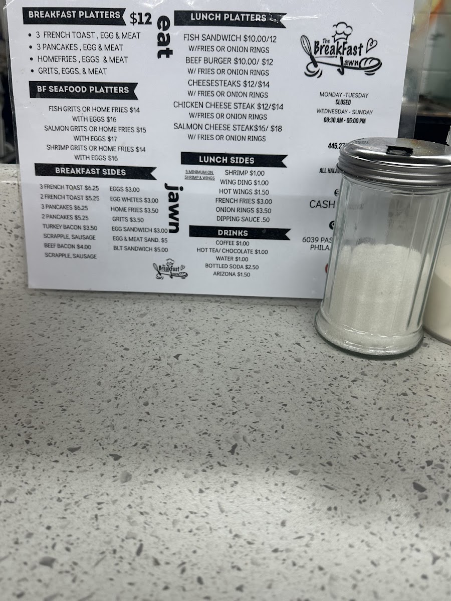 The Breakfast Jawn Photo Menu 2