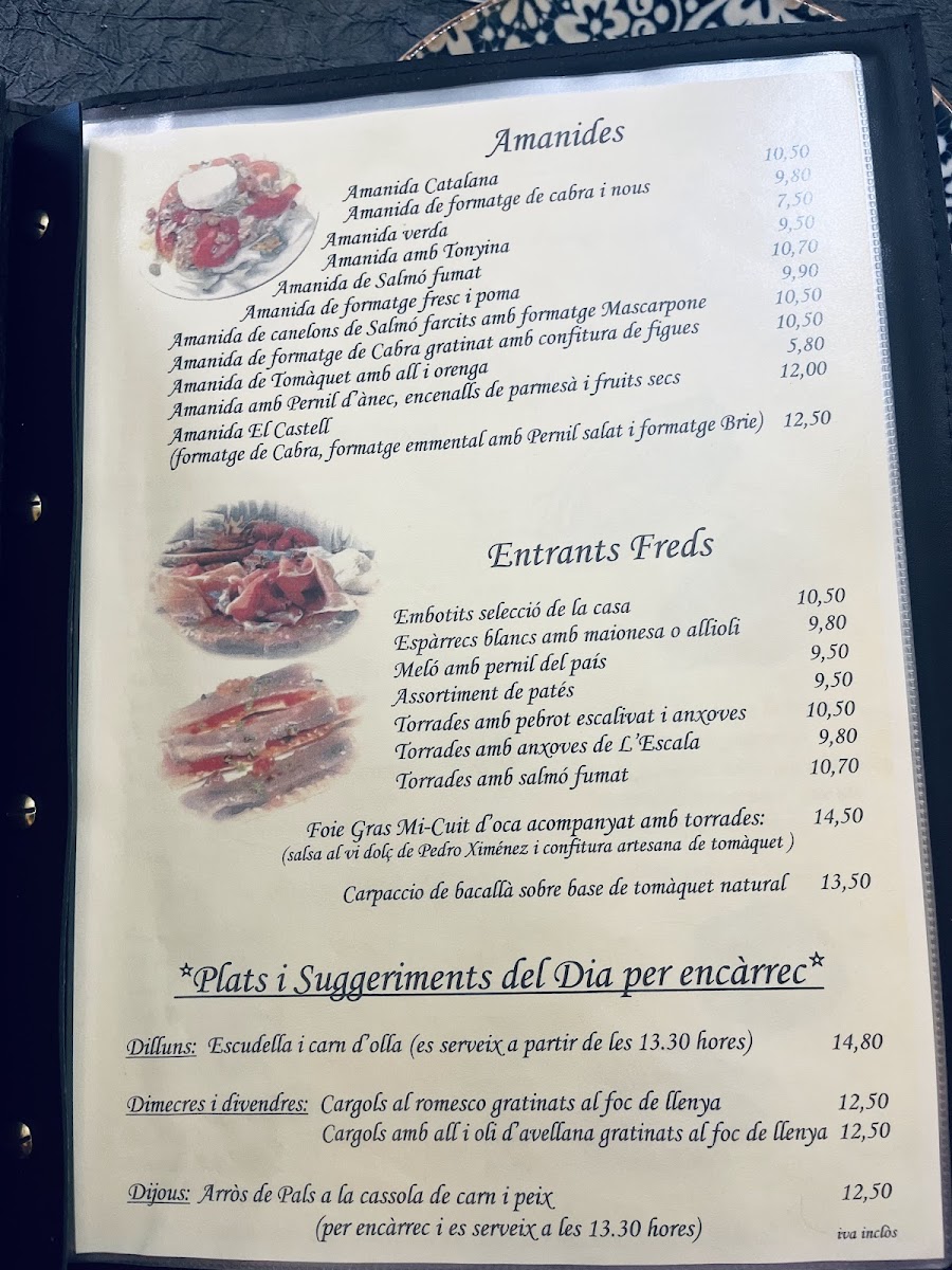 Can Gallart Photo Menu 1
