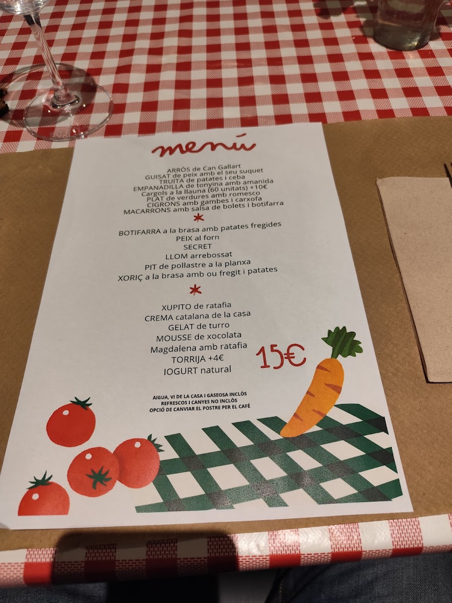 Can Gallart Photo Menu 10