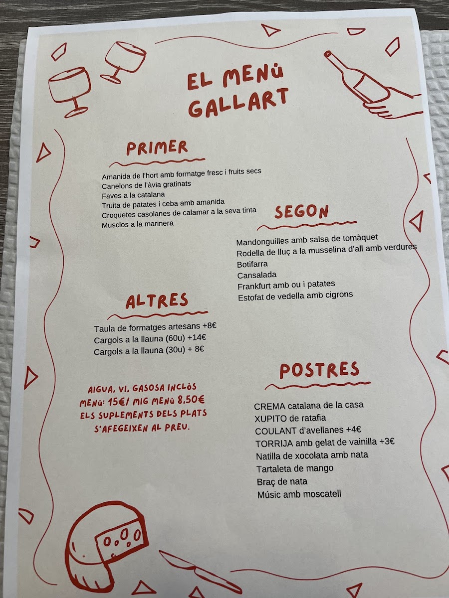 Can Gallart Photo Menu 6