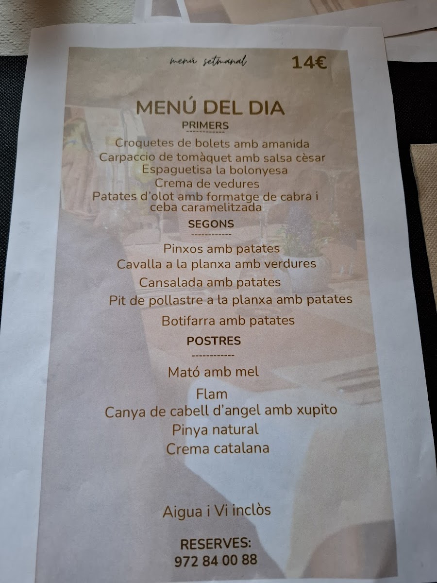 Can Gallart Photo Menu 8