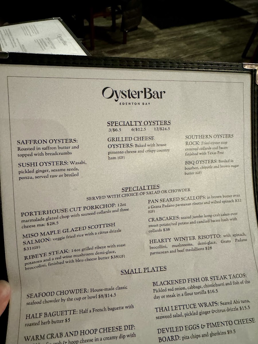 Edenton Bay Oyster Bar Photo Menu 3