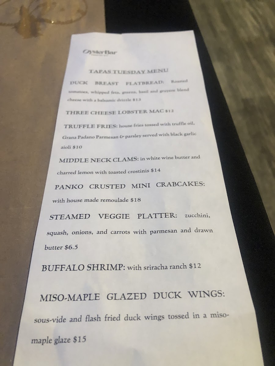 Edenton Bay Oyster Bar Photo Menu 5