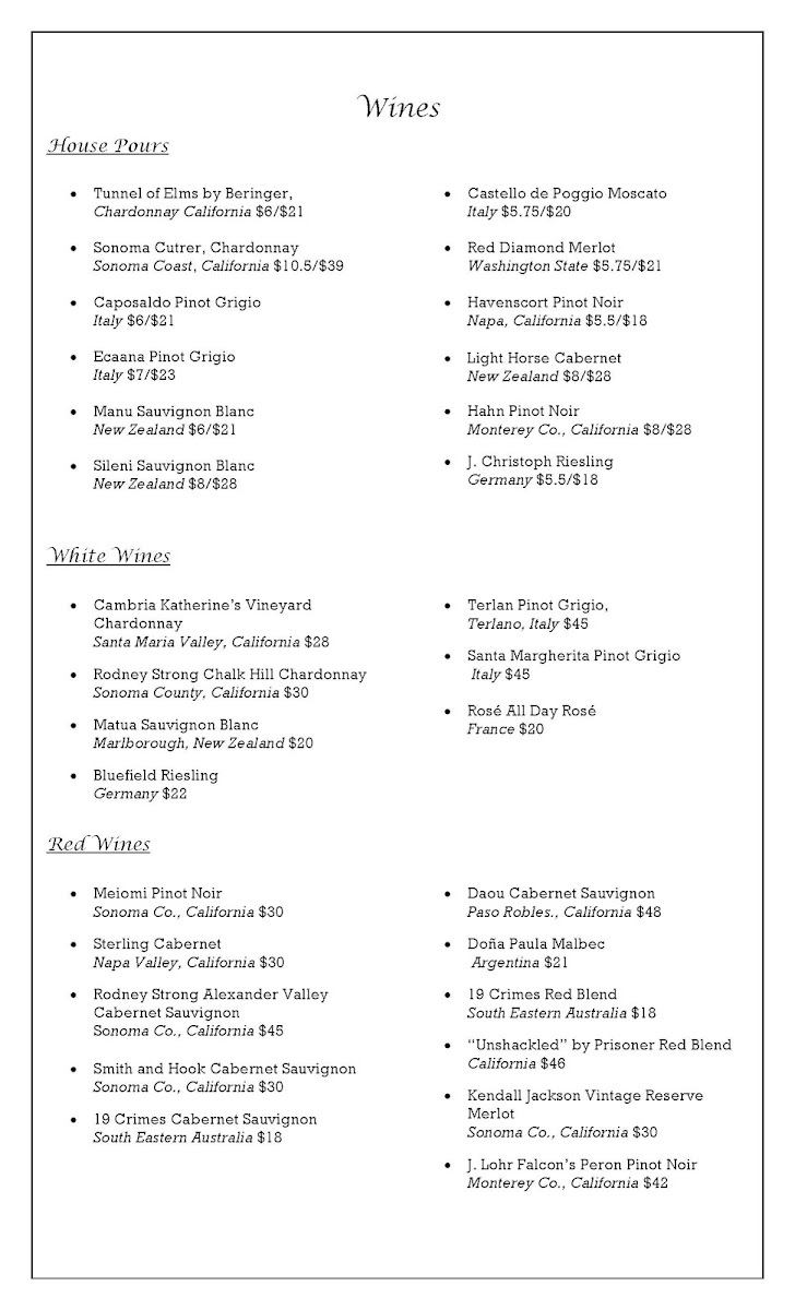 Edenton Bay Oyster Bar Photo Menu 7