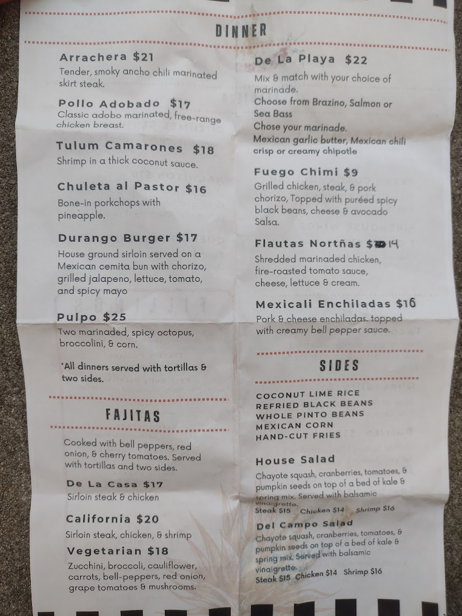 Fuego Tacos & Mezcal Photo Menu 3