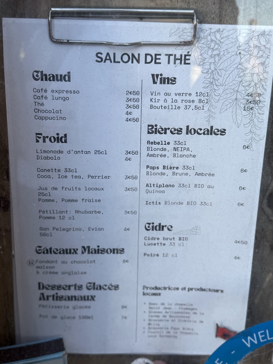 Le Bistrot du Vidamé Photo Menu 1