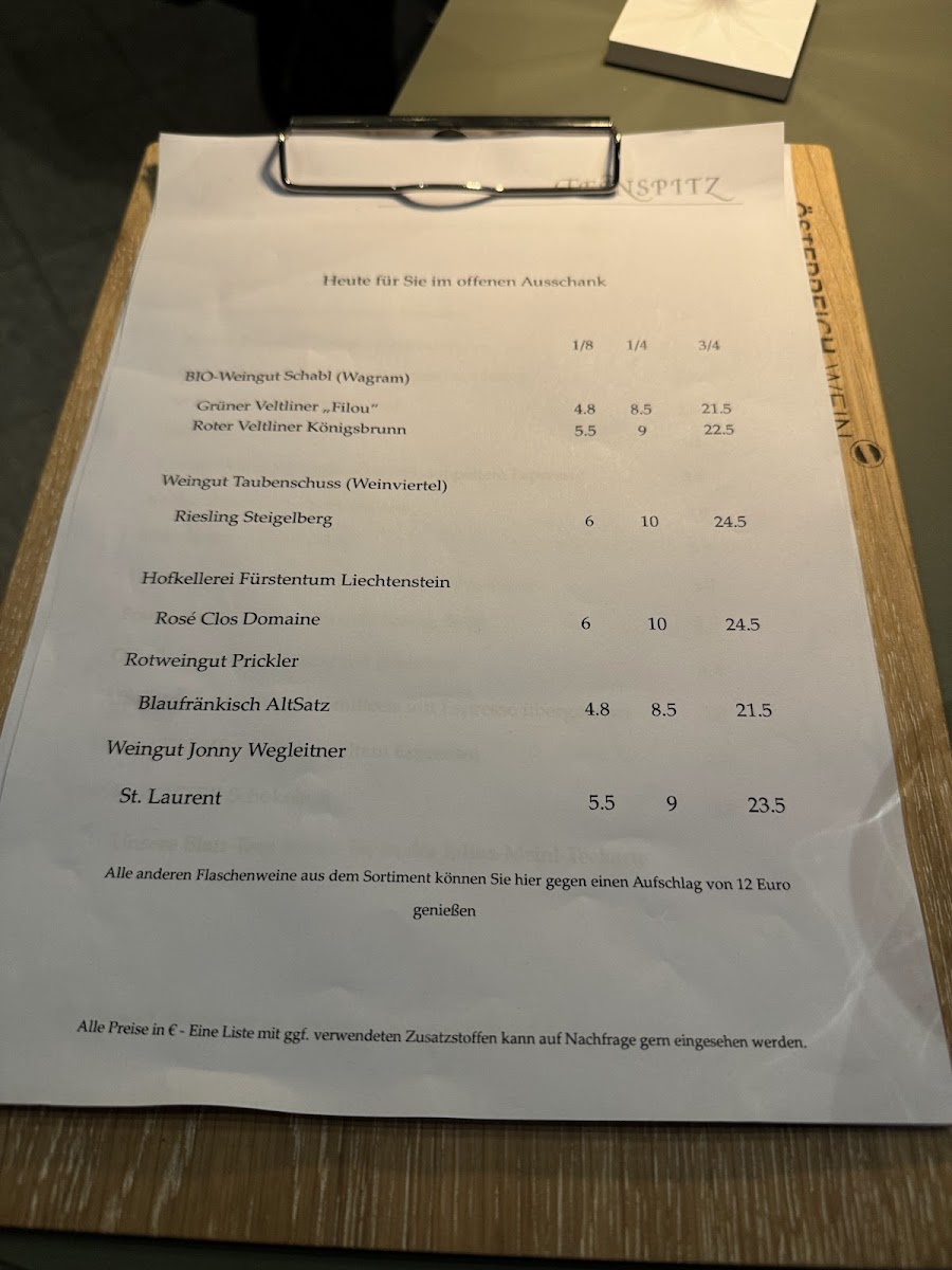 Zum Feinspitz Photo Menu 3