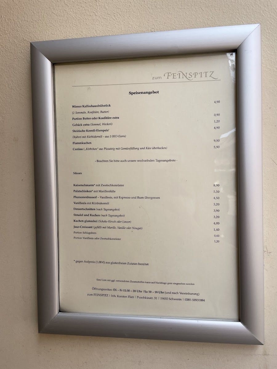 Zum Feinspitz Photo Menu 6