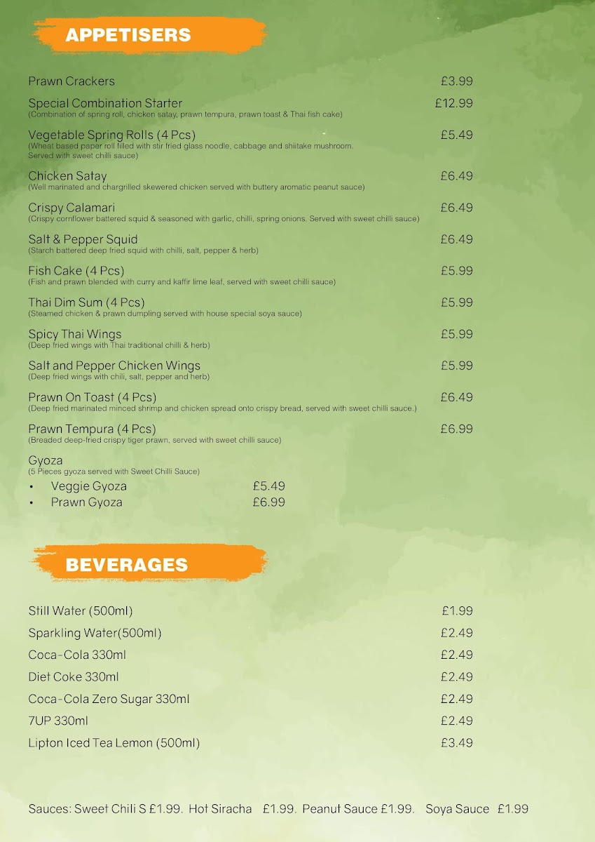 Wok n Smoke Photo Menu 1