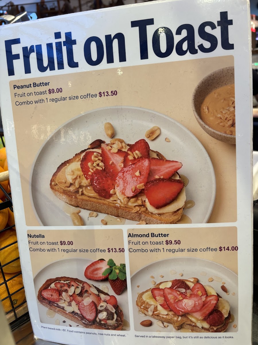 Pulp & Grind Sydney International Airport Photo Menu 10