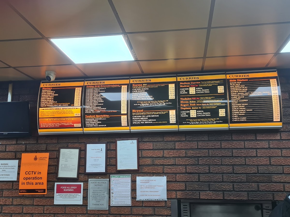 Golden Grill Photo Menu 1