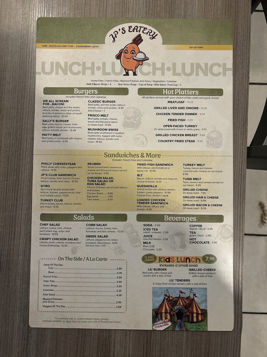 JP's Eatery Photo Menu 10