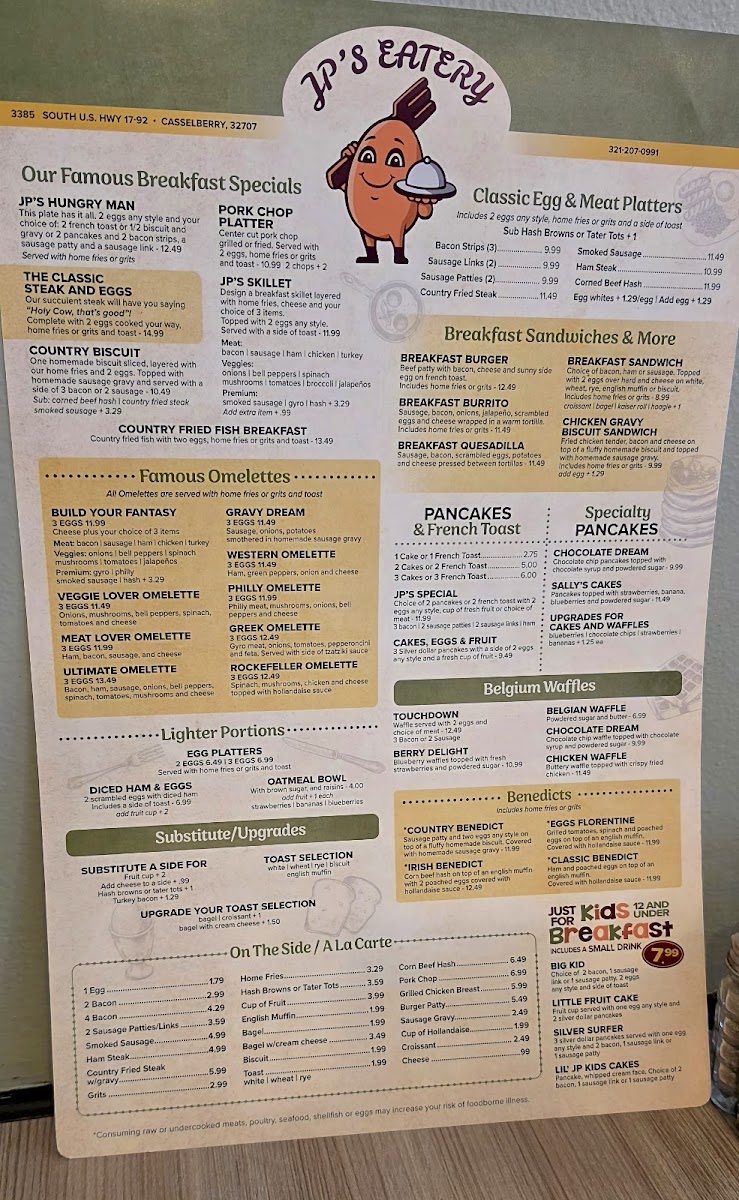 JP's Eatery Photo Menu 4