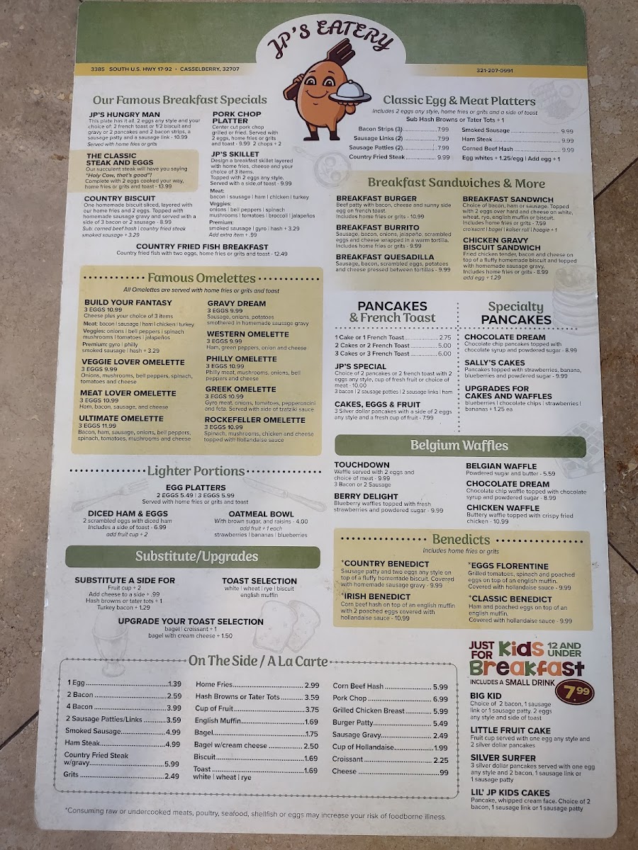 JP's Eatery Photo Menu 8
