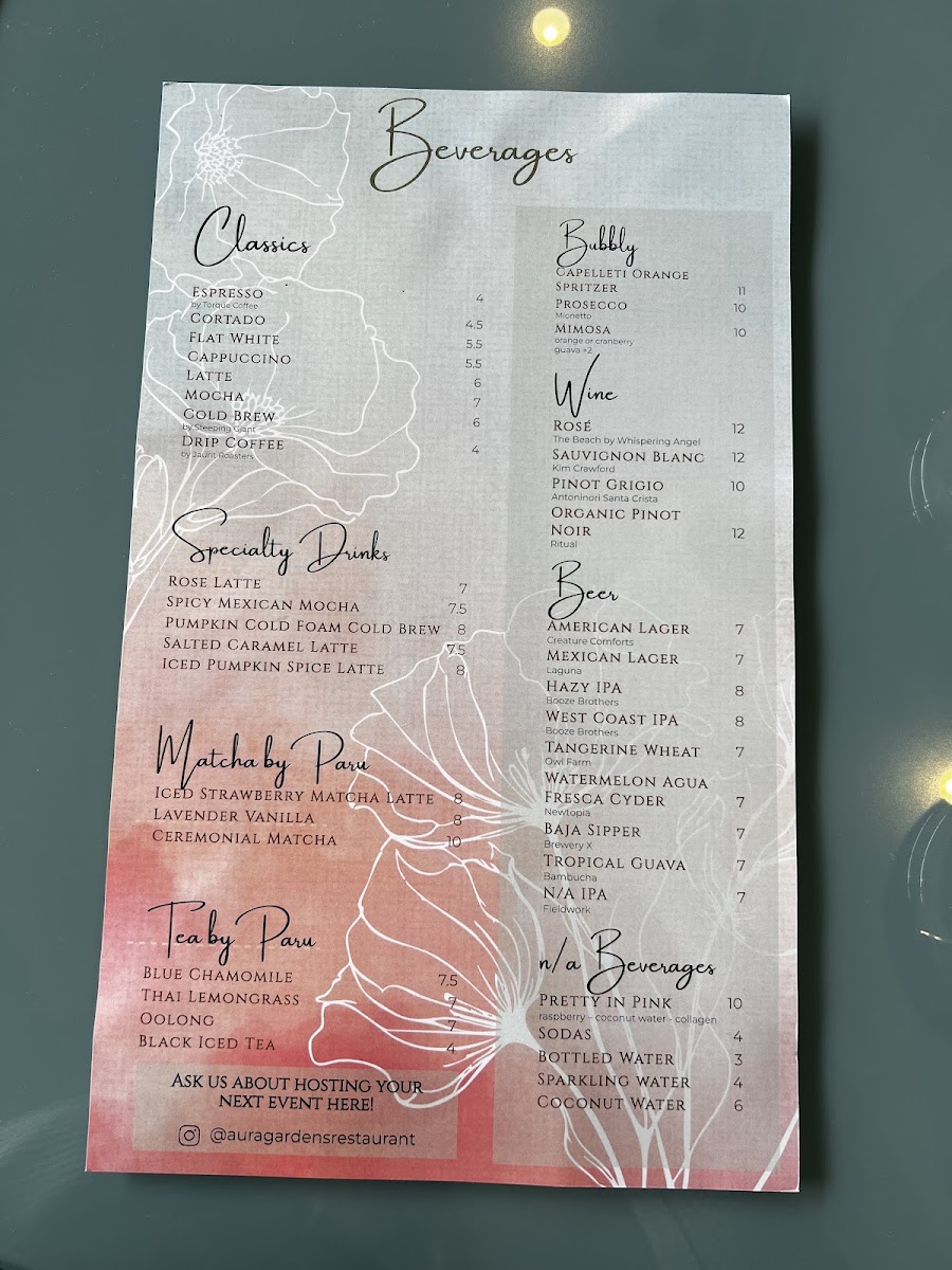 Aura Gardens Photo Menu 6