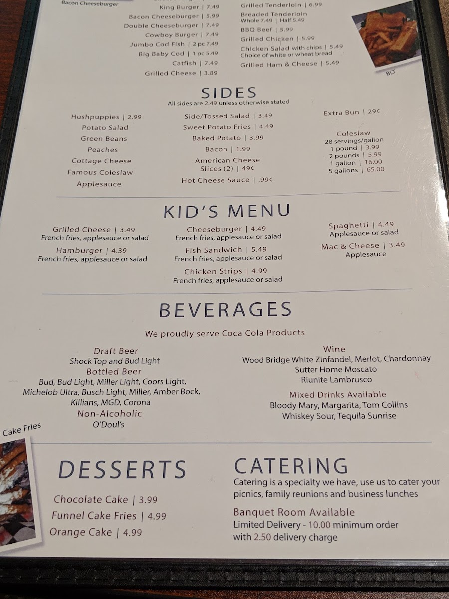 THE BUSH FAMILY RESTAURANT Photo Menu 2