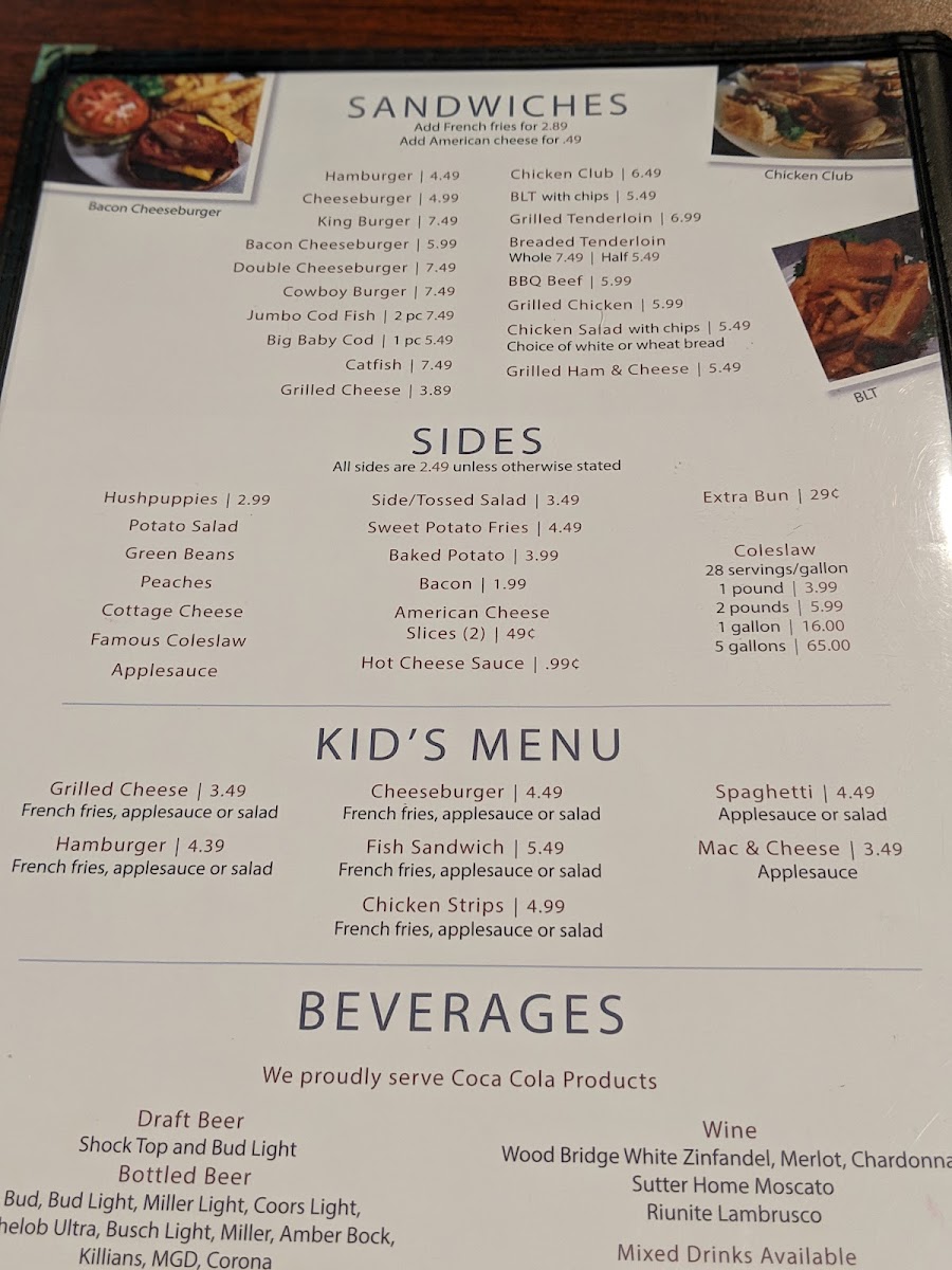THE BUSH FAMILY RESTAURANT Photo Menu 6