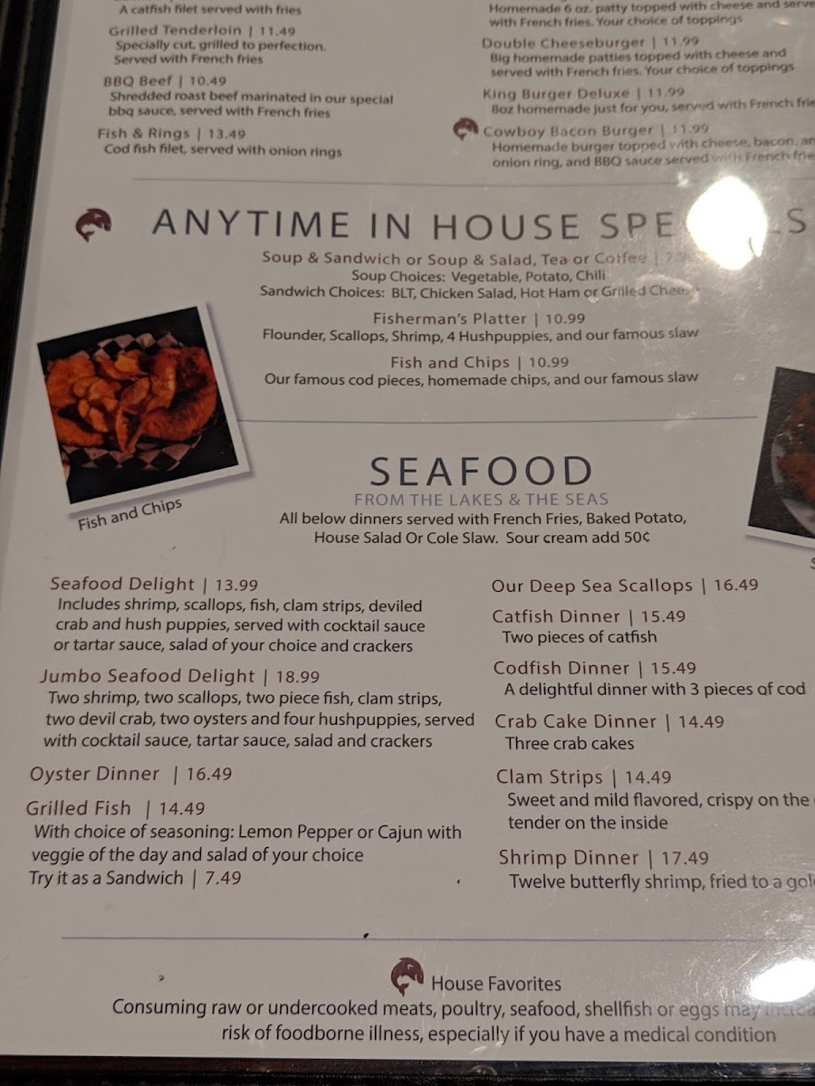 THE BUSH FAMILY RESTAURANT Photo Menu 7