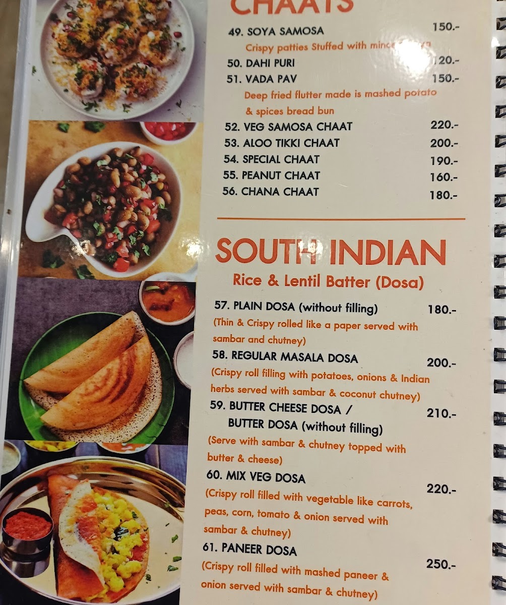 Pure Vegetarian Dosa Kitchen Photo Menu 5