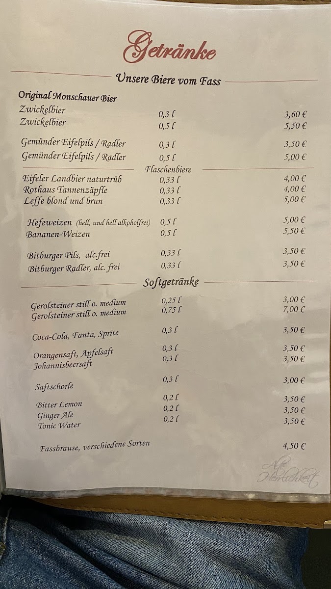 Alte Herrlichkeit Photo Menu 1