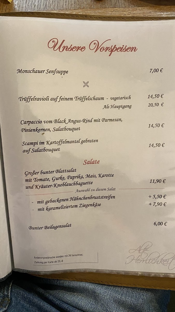 Alte Herrlichkeit Photo Menu 5