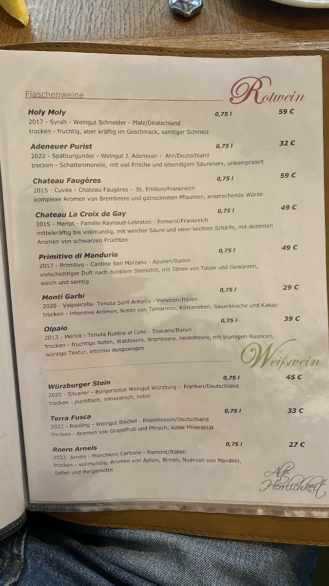 Alte Herrlichkeit Photo Menu 7