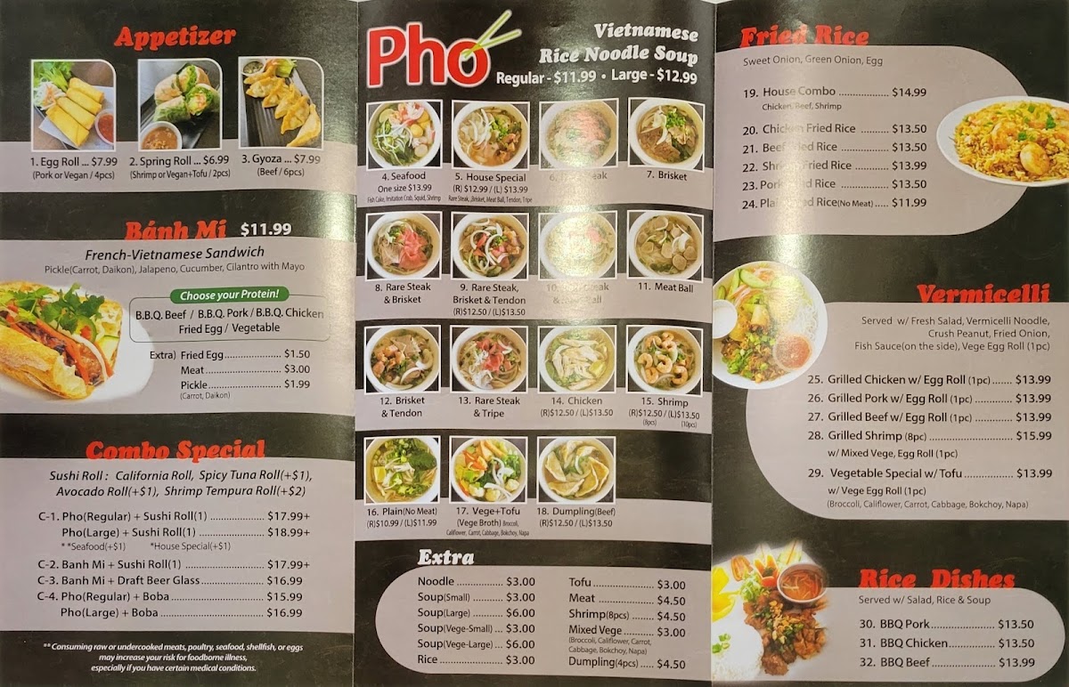 Pho 1945 & Poke Bowl Photo Menu 2