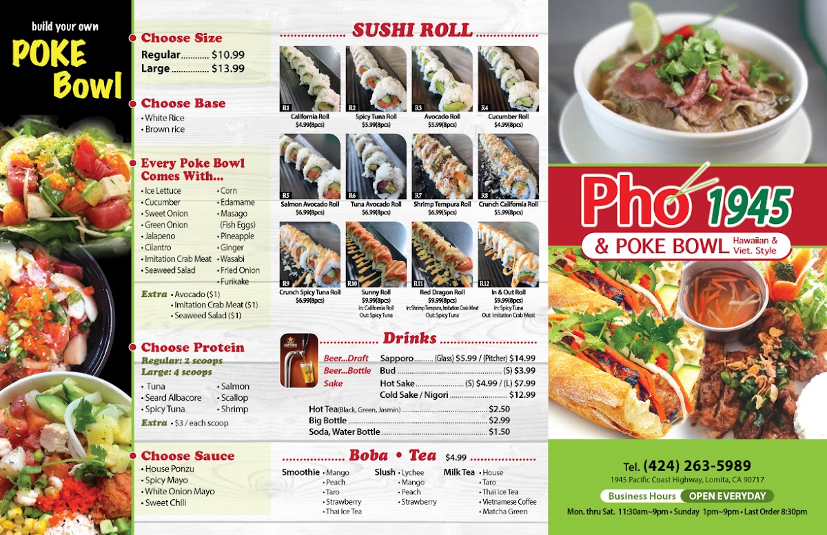 Pho 1945 & Poke Bowl Photo Menu 5