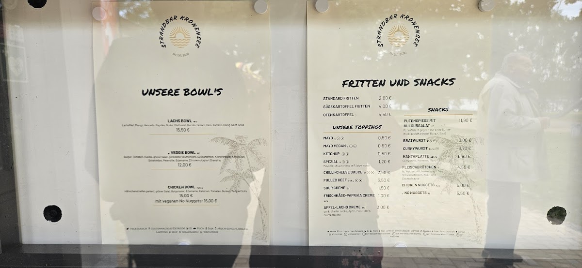 Strandbar Kronensee Photo Menu 8