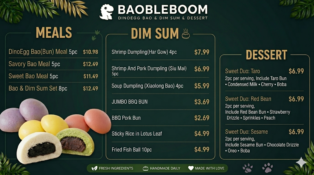 BAOBLEBOOM Photo Menu 2