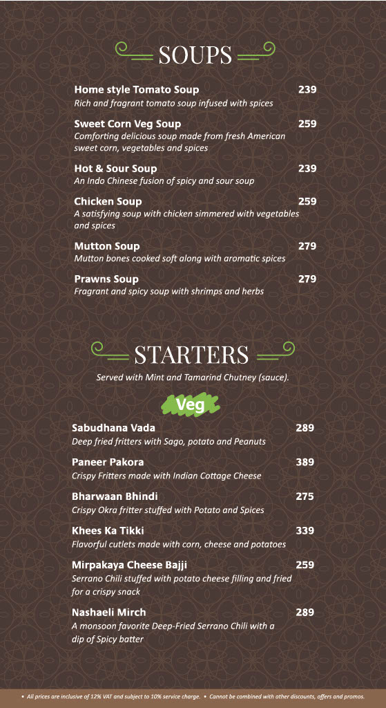 Annapoorna QC Photo Menu 2