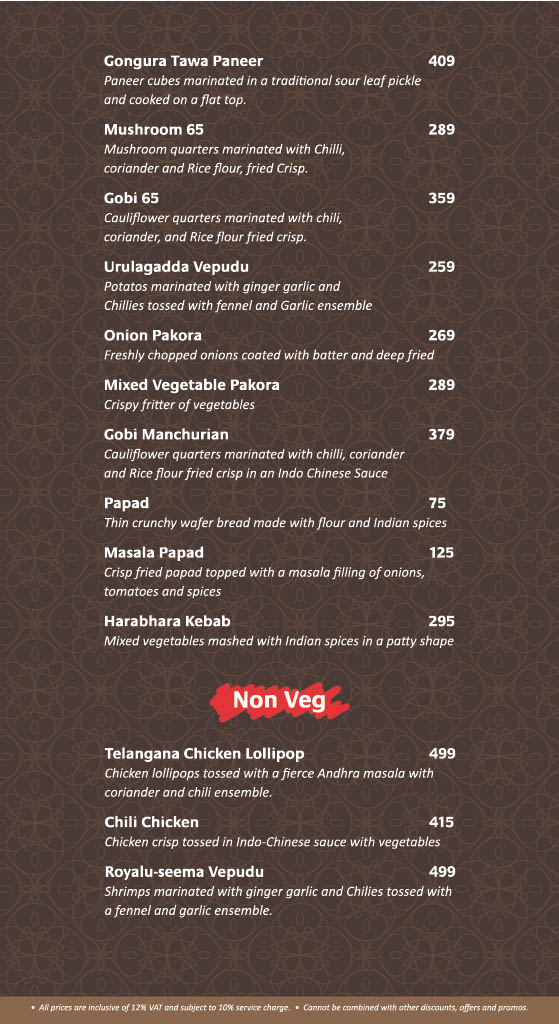 Annapoorna QC Photo Menu 3