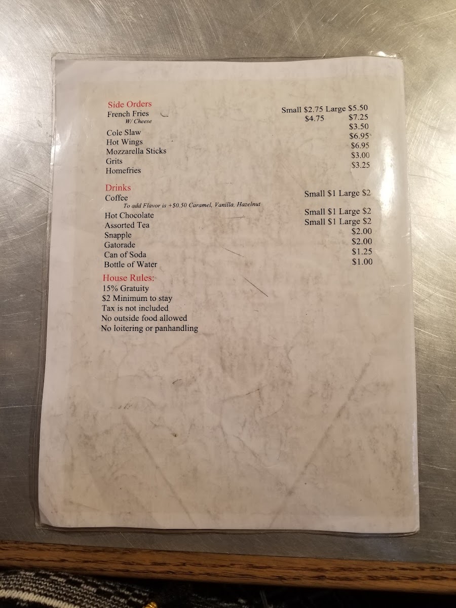 Country House Diner Photo Menu 7