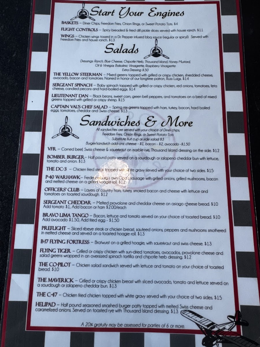 Airport Diner Photo Menu 4