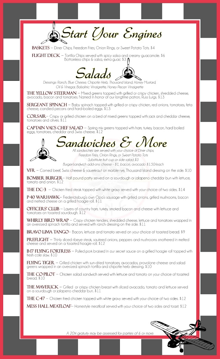 Airport Diner Photo Menu 6