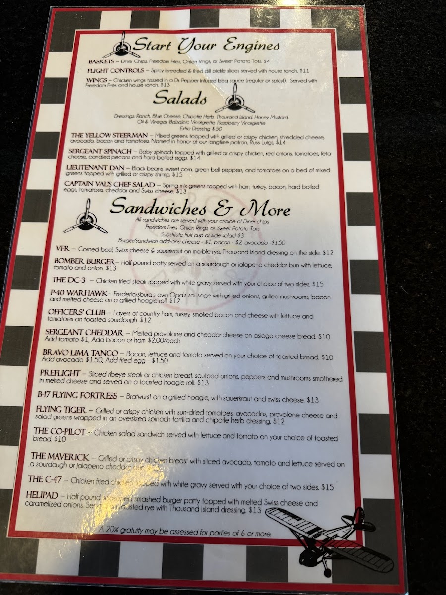 Airport Diner Photo Menu 7