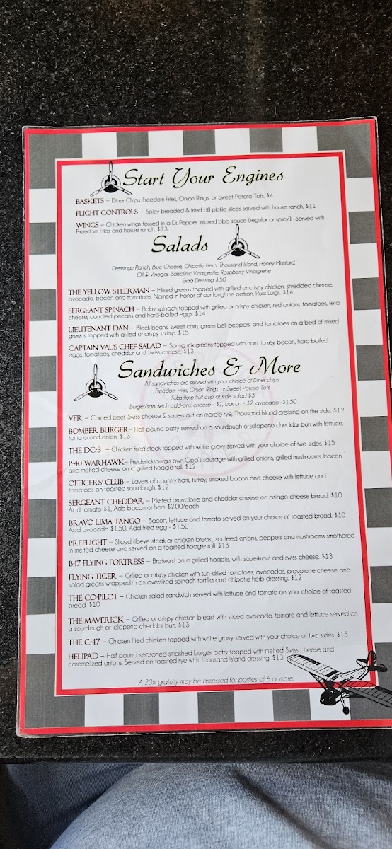 Airport Diner Photo Menu 8