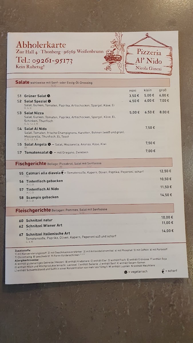 Pizzeria Al Nido Photo Menu 7