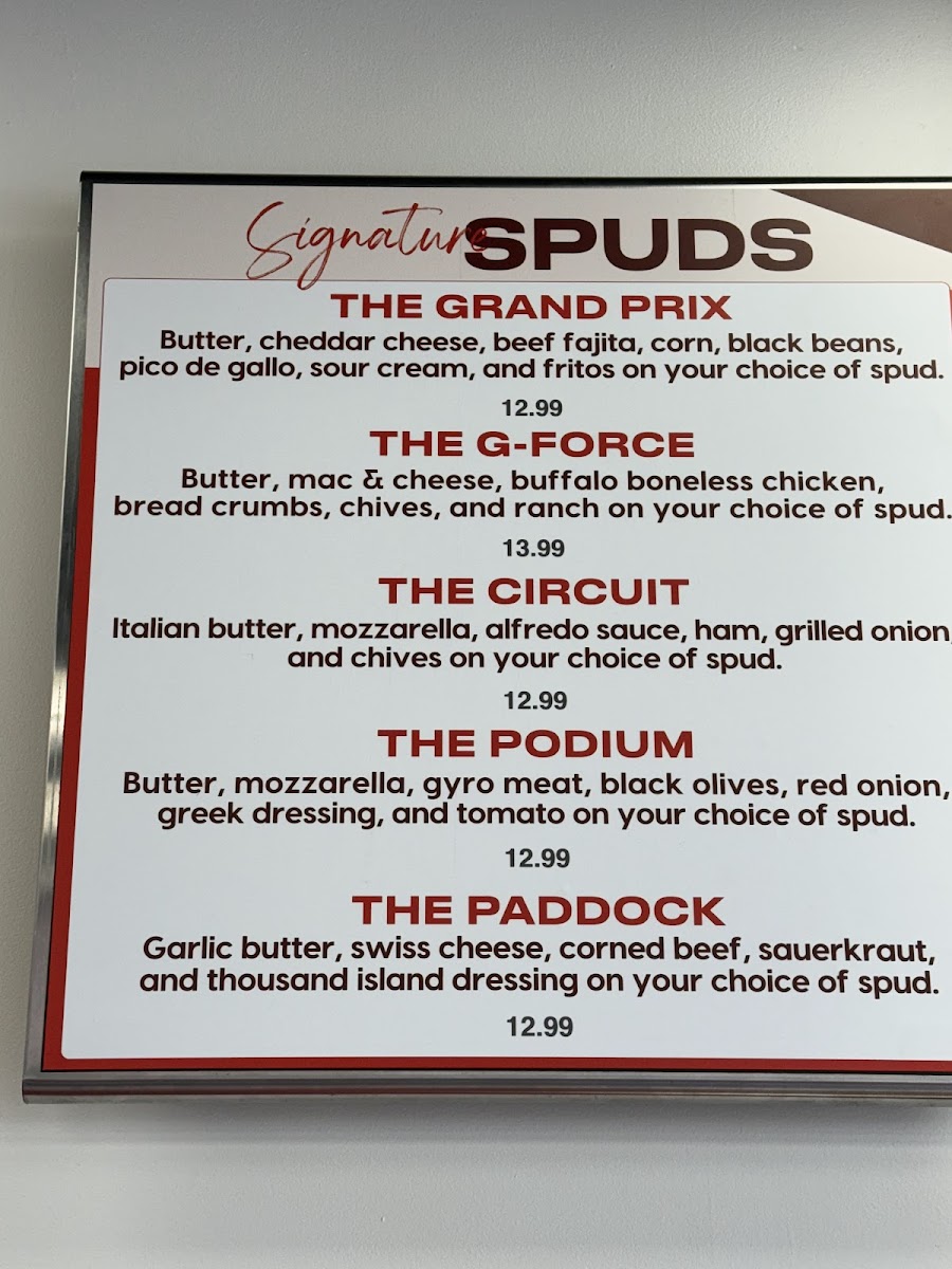Spuds Potato Bar Photo Menu 5