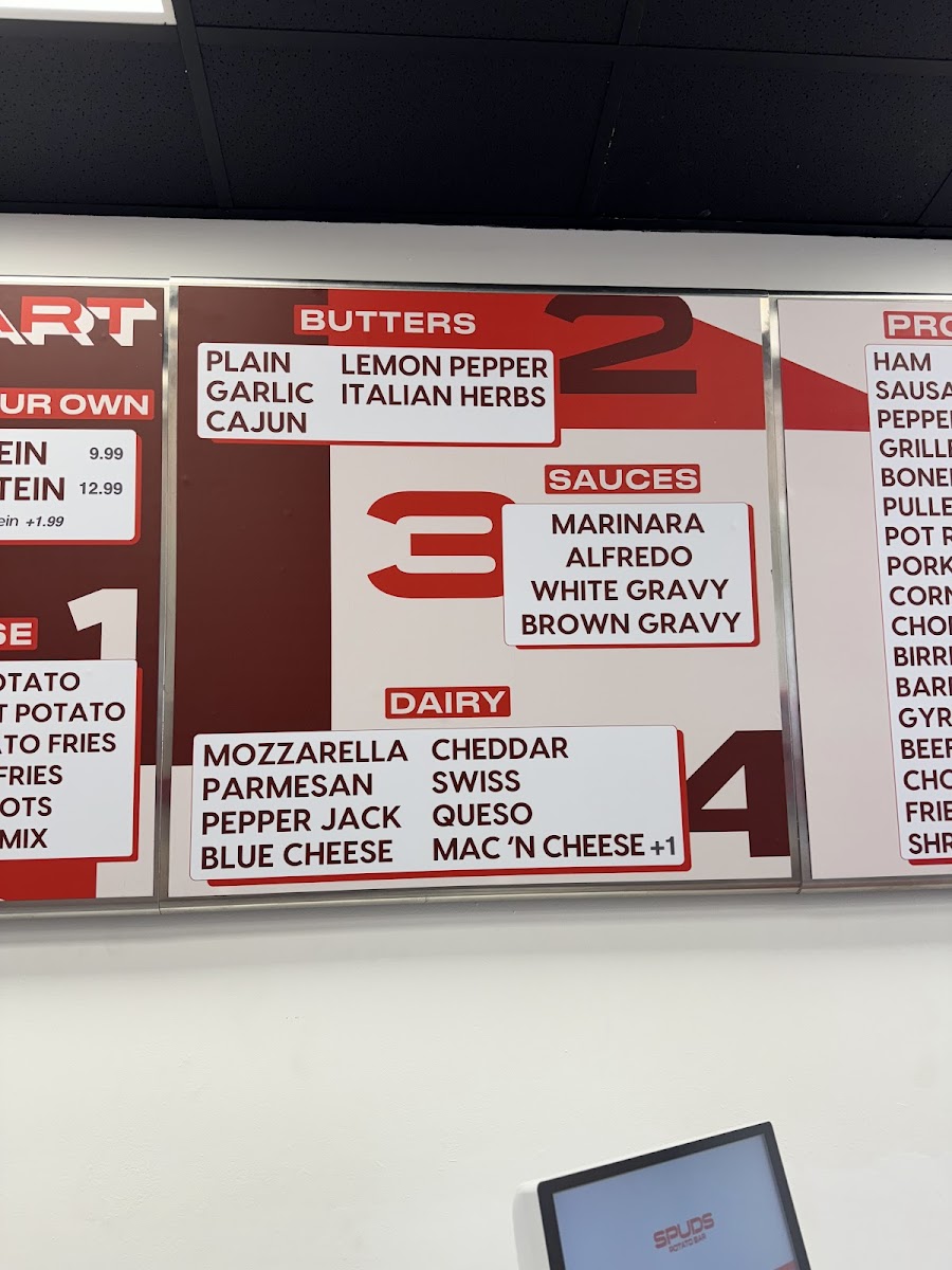 Spuds Potato Bar Photo Menu 9