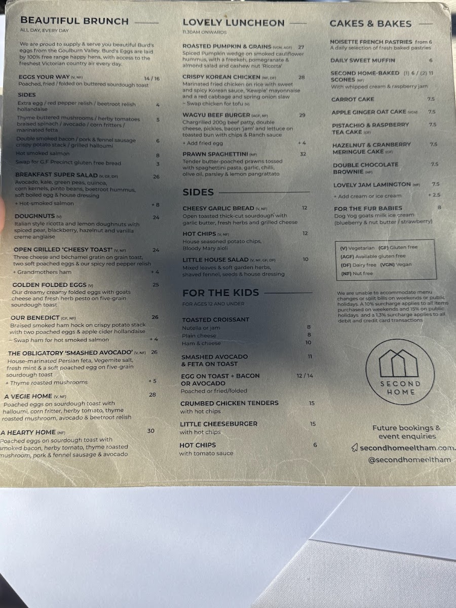 Second Home Photo Menu 7