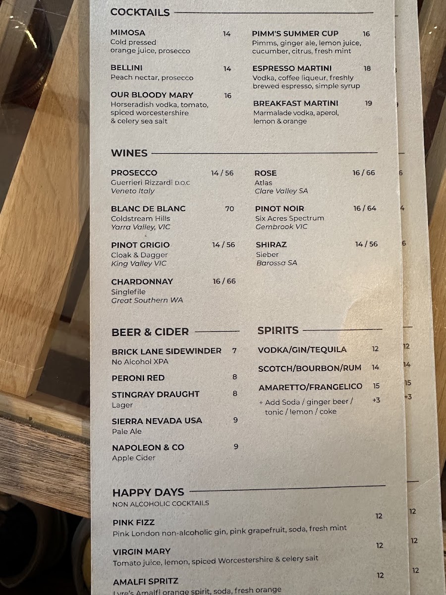 Second Home Photo Menu 8