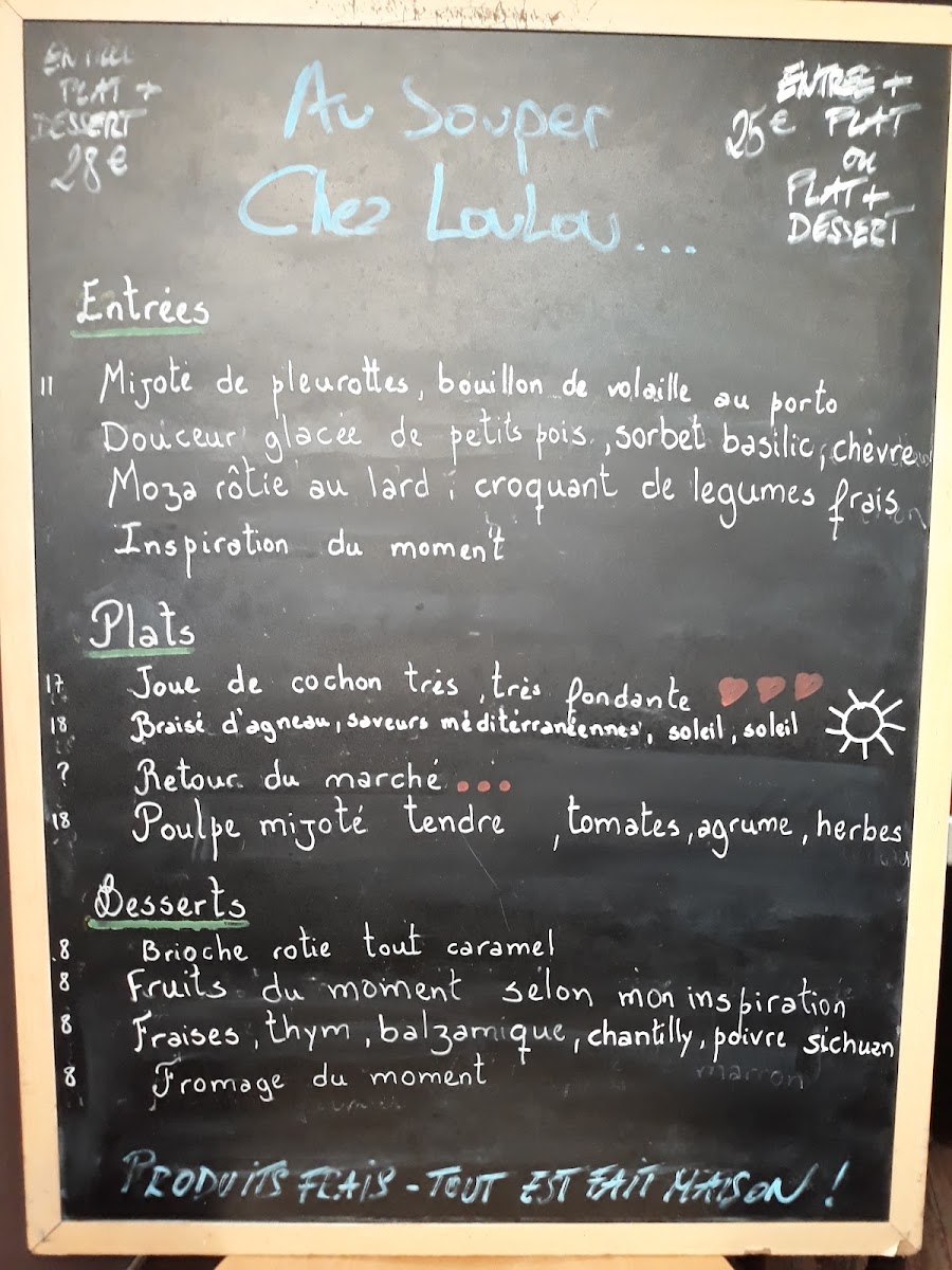 Chez Loulou Photo Menu 4