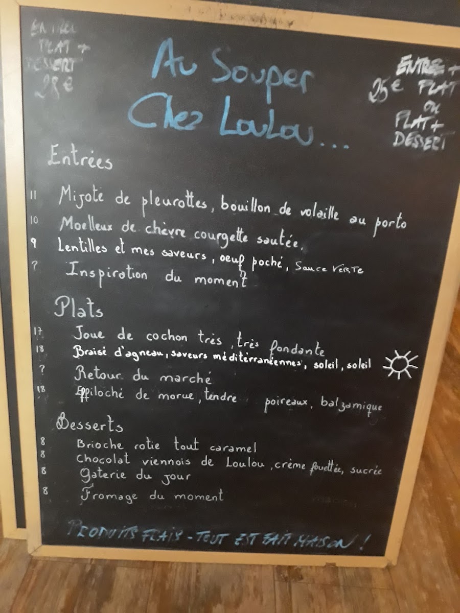 Chez Loulou Photo Menu 5