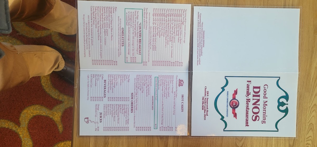 Dino's Family Restaurant Photo Menu 10
