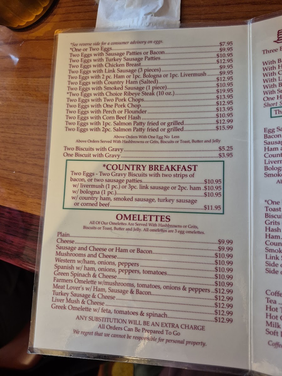 Dino's Family Restaurant Photo Menu 4