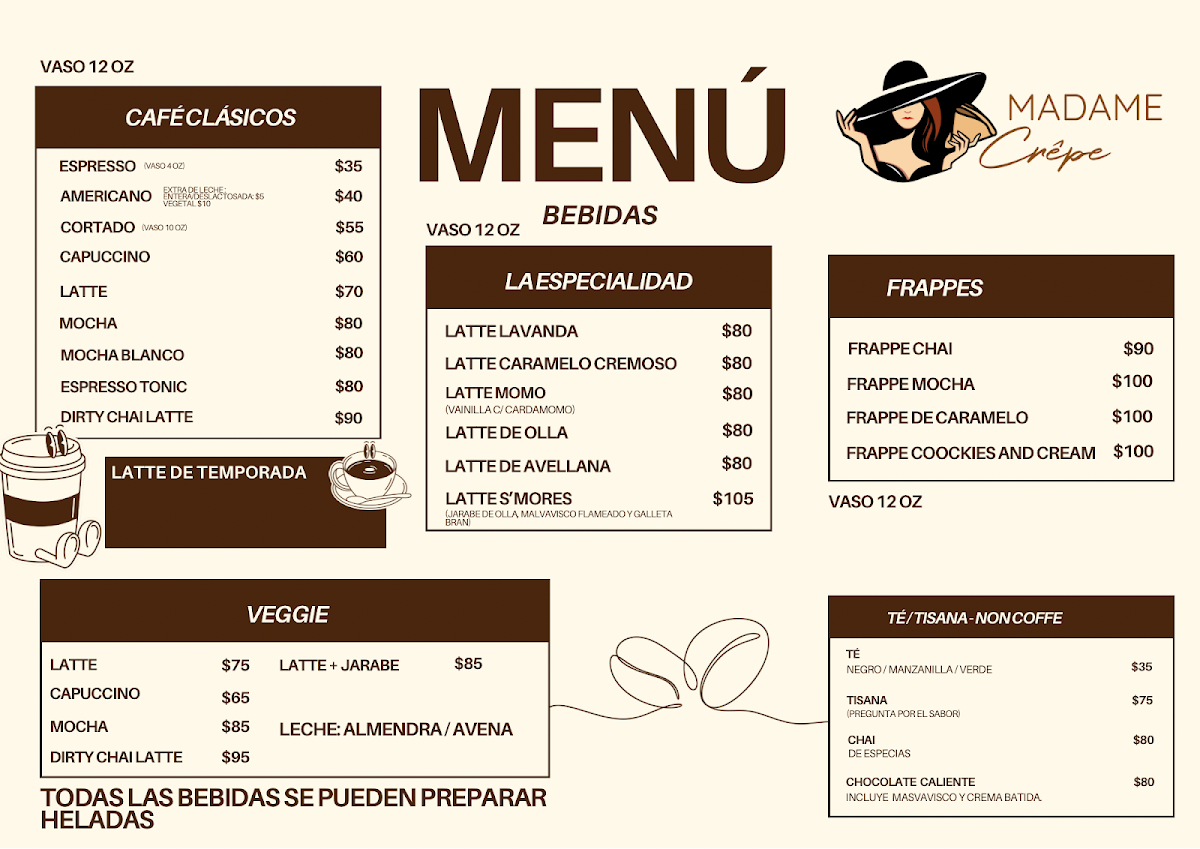 Madame Crêpe Photo Menu 2