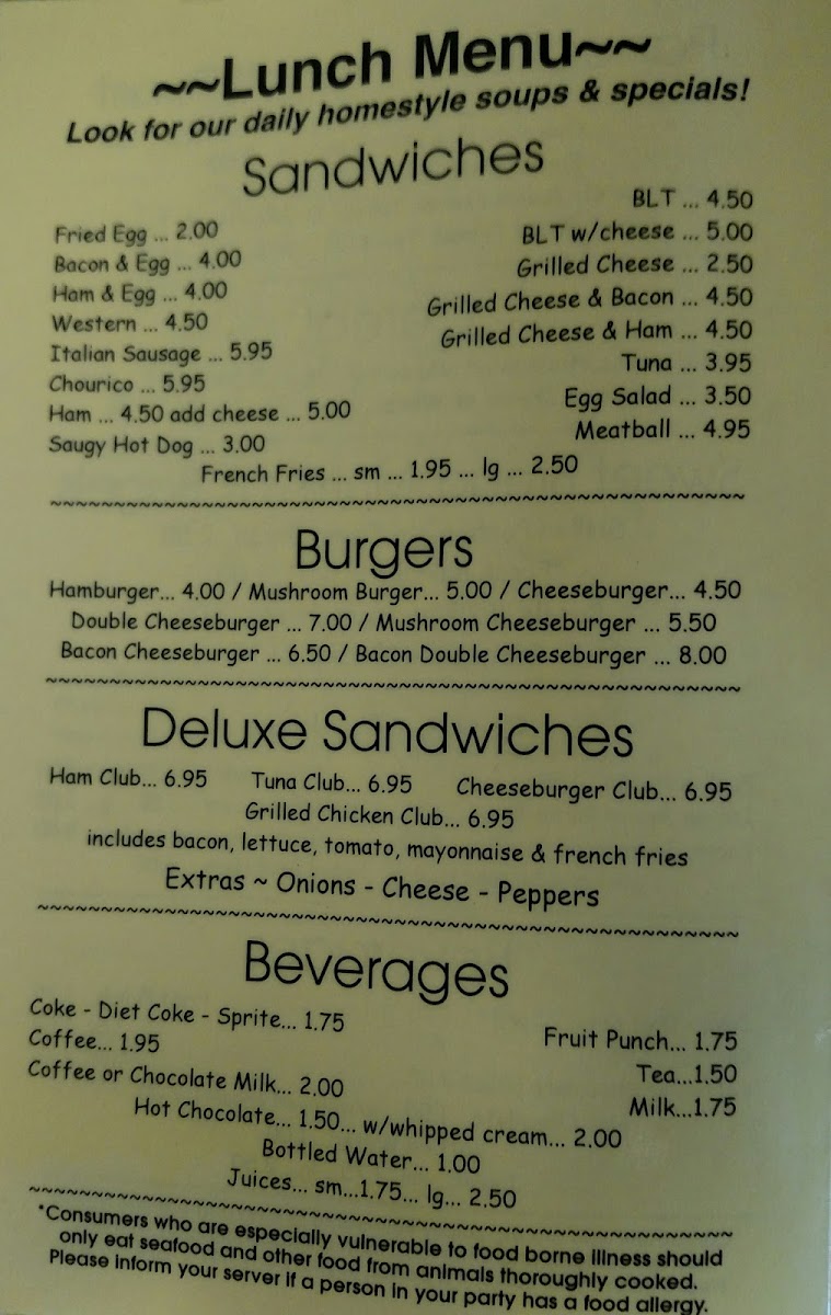 Hope Diner Photo Menu 5