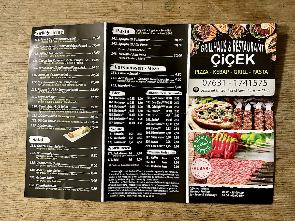 Cicek Restaurant - Grillhaus Photo Menu 1